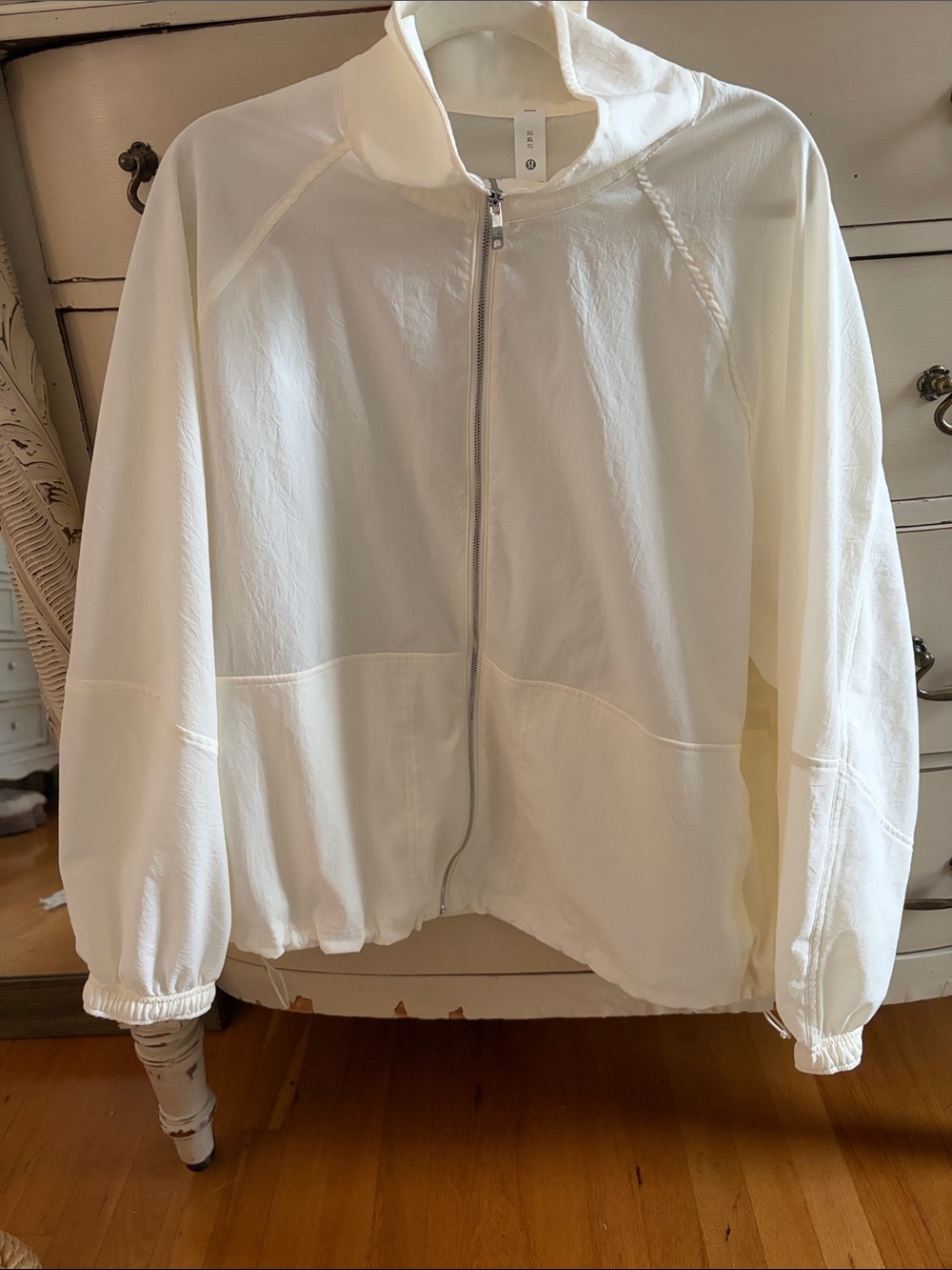lululemon athletica White Lightweight Full-Zip Bomber Jacket